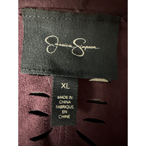 Jessica Simpson Womens Teegan Faux Suede Vest XL Renaissance Fair Steampunk Fall - Picture 9 of 9